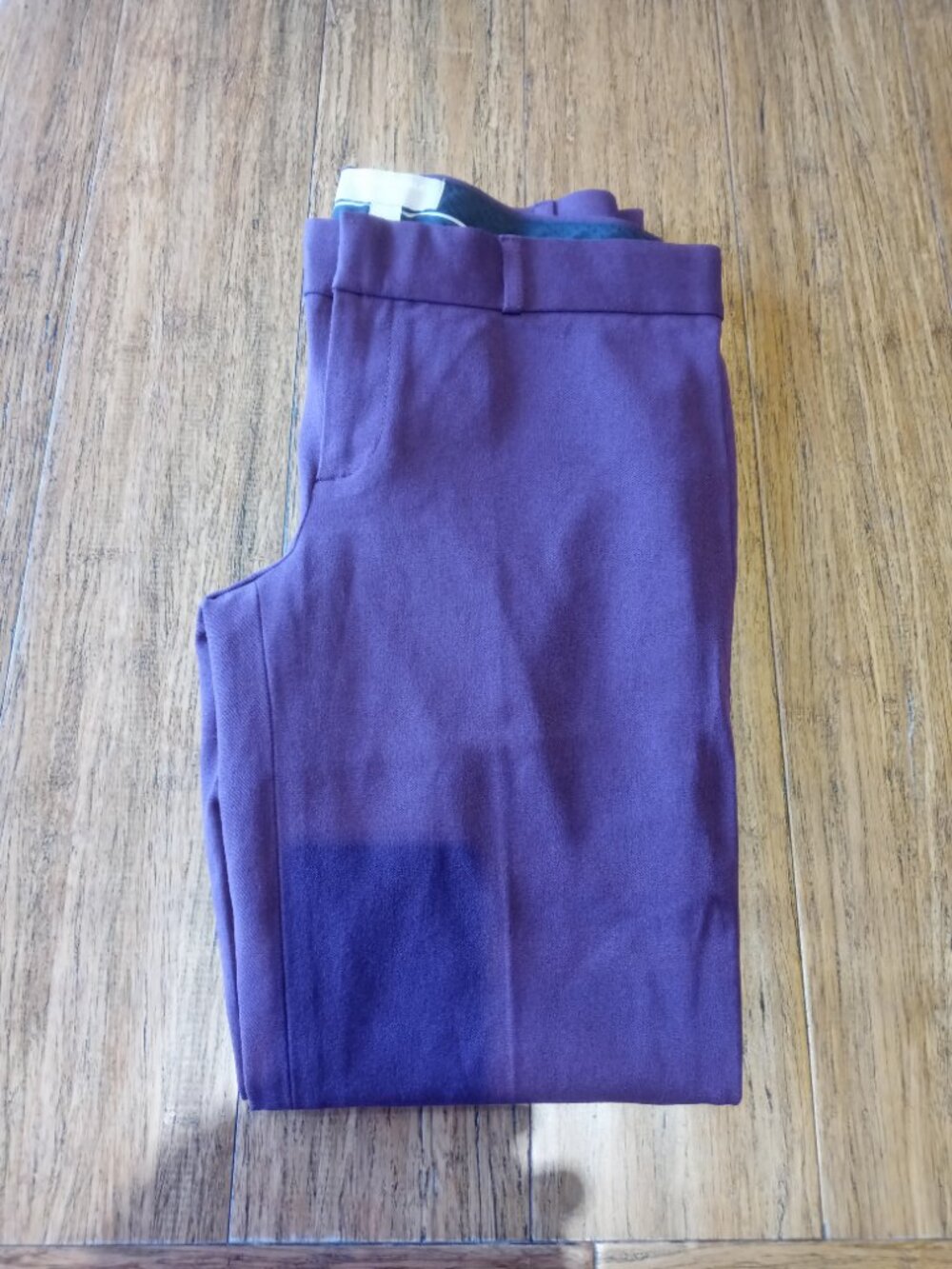 NWT BANANA REPUBLIC FACTORY sloan slim ankle pants in purple fig (sz4)